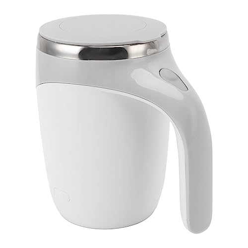 Qcwwy Selbstrührende Kaffeetasse, USB-Aufladung, Waschbar, Selbstrührende Tasse für Reisen (Weiss) von Qcwwy