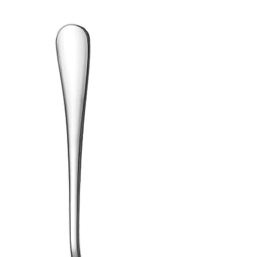 Tragbare Edelstahl Runde Flach-Set, Steak Messer Gabel Löffel Geschirr Set, Runde und Glänzend, Spiegelartige Oberfläche, Ausgezeichnete Balance, Leicht und Ausgewogene, für Zuhause (Gabel) von Qcwwy