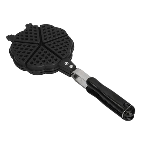 Waffel-Bratpfanne, Tragbare Waffeleisen-Pfanne, Doppelseitiger Sandwich-Maker, Frühstücks-Pfannkuchen-Pfanne, Waffelpfanne für Frühstückspfannkuchen, Toast-Omeletts von Qcwwy