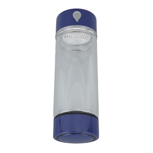 Wasserstoff-Wasserflasche, über USB Wiederaufladbar, Bequem zu Verwenden, Wasserstoffreicher Wasserbecher, 420 Ml, PCTG PEM SPE-Technologie, Wasserstoffgenerator für (BLUE) von Qcwwy