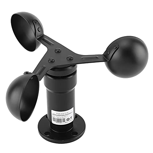 Windgeschwindigkeitssensor, 0 Bis 5 V Aluminiumlegierung 3 Tasse Anemometer Drei Tassen Windgeschwindigkeit Detektor Windgeschwindigkeit und Richtungsmesswerkzeug für die von Qcwwy