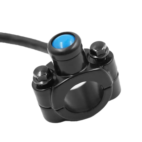 22 mm 7,8 "Aluminium -Motorrad -Lenkschalterschaltertaste für Horn -Scheinwerfer -Strobe -Momentan -Interruptor -Moto -Teile, kompatibel mit Standard 22mm -Lenker(Blau) von QdLmvpSDo