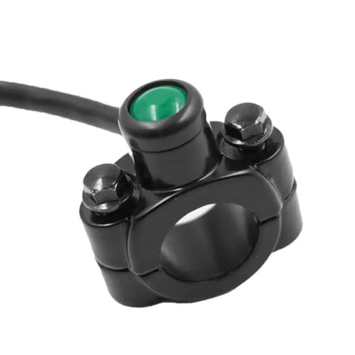 22 mm 7,8 "Aluminium -Motorrad -Lenkschalterschaltertaste für Horn -Scheinwerfer -Strobe -Momentan -Interruptor -Moto -Teile, kompatibel mit Standard 22mm -Lenker(Grün) von QdLmvpSDo