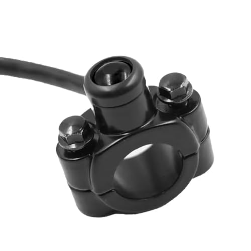 22 mm 7,8 "Aluminium -Motorrad -Lenkschalterschaltertaste für Horn -Scheinwerfer -Strobe -Momentan -Interruptor -Moto -Teile, kompatibel mit Standard 22mm -Lenker(Schwarz) von QdLmvpSDo