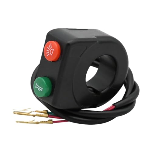 22 mm universeller Motorrad -Lenkerschalter kompatibel mit Horn- und Scheinwerferregel für verschiedene Modelle(Schalten) von QdLmvpSDo