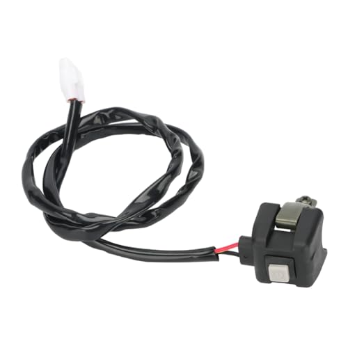 Druckknopf Starterschalter Motorrad elektrischer Start -Kill -Konverter kompatibel mit Dirt Pit Bike ATV 110cc 125cm Dirt Bikes(Weißer Startschalter) von QdLmvpSDo