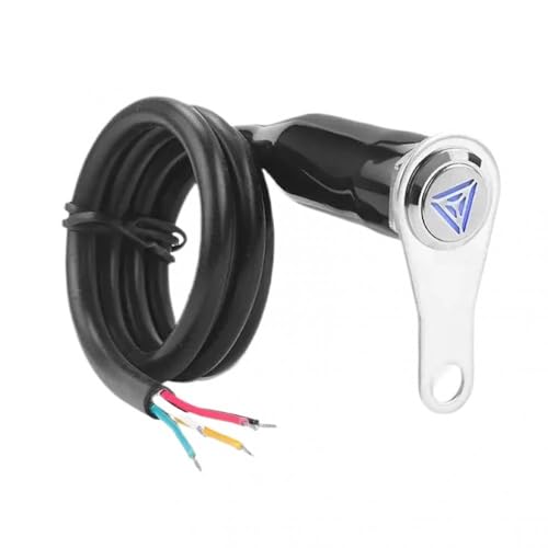 Einstellbare Motorrad -Lenbarmontage -LED Ein Off -Schalter 5 Draht -Wasserdichte Flasser Hazard Light -Taste kompatibel mit universellen Fahrradsteuerungen(1pc) von QdLmvpSDo