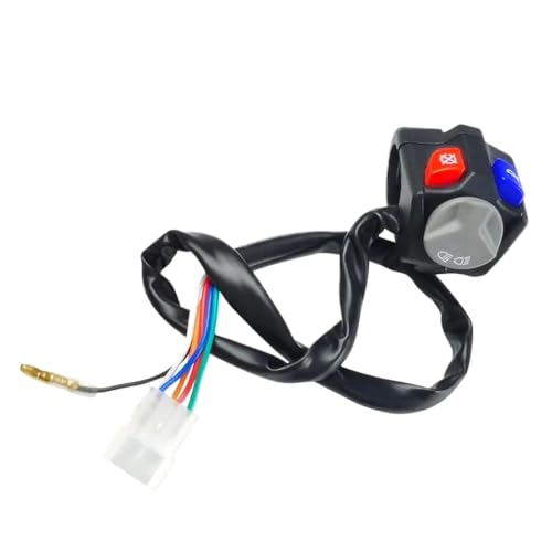 Motorrad -Horn -Scheinwerferschalter Startknopf kompatibel mit EXC XC XCW EXCF SX SXF 125 150 200 250 350 450 500 Fit Fe tx FX Modelle Universal Fit Off Off Control(Links) von QdLmvpSDo
