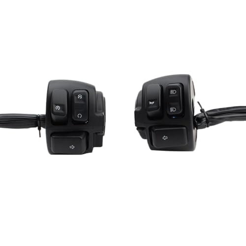 Motorrad -Lenker -Leuchtschalter Horn -Taste Startsteuerersatz -Teile kompatibel mit verschiedenen Autocycle -Modellen(Schwarz) von QdLmvpSDo