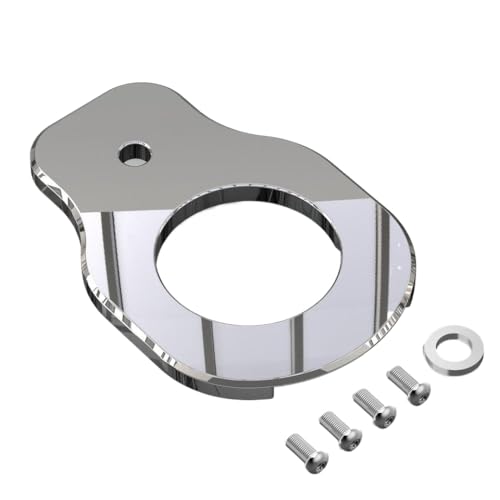 Zündschalter Umzugshalterung kompatibel mit FLHX 2006 bis 2023 Modelle Fits Road King FLHR Klassische FlHRC Police FLHP Special Flhrxs Motorcycles(Silber) von QdLmvpSDo