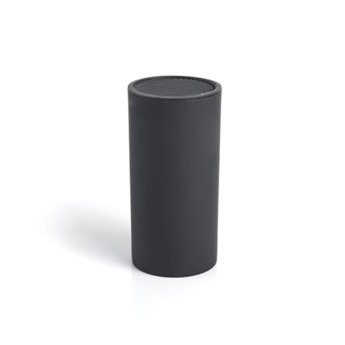 QDESIGN Universal-Messerhalter Soft Touch Schwarz PP + TPR – Kompakter zylindrischer Ständer, platzsparende Aufbewahrung für Messer & Scheren/Schwarz QDESIGN Universal-Messerhalter Soft Touch Schwarz PP + TPR – Kompakter zylindrischer Ständer, platzsparende Aufbewahrung für Messer & Scheren/Schwarz von Qdesign