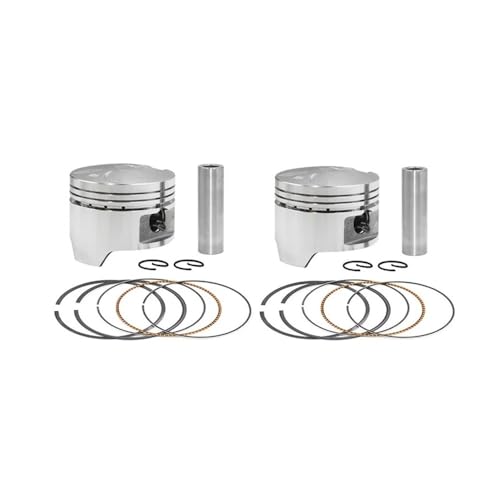 Qdkpgls 1 2 Sets Motorrad 64mm 65mm Kolbenringe Kit for Kompatibel Mit B 400 VLS400 VLX400 VRX400 NV400 NC25E NC26(Piston kit 64mm) von Qdkpgls