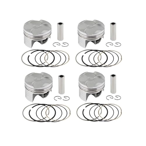 Qdkpgls 1 4 Sets Motorradteile Größe 67 mm STD-Kolbenringe Kompatibel mit CBR600 F5 2003-2005 13101-MEE-000(4Sets STD (67)) von Qdkpgls