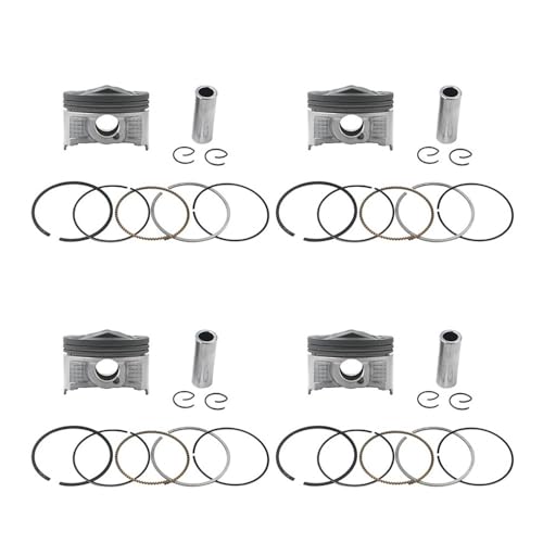 Qdkpgls 4 Pcs 56mm 56.25mm 56.50mm 56.75mm 57mm Motorcycle Piston Rings Kit for FZR400RR 3TJ FZ400 4YR(4 Set 57mm) von Qdkpgls