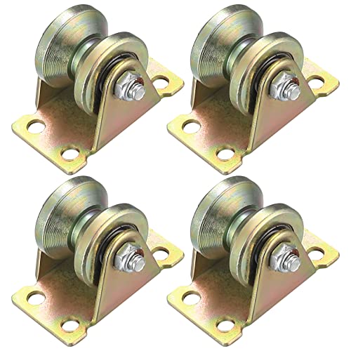 4 Stk Umlenkrollen für Seile, V-Nut Rollenrad Umlenkrolle Hebekran Seilrolle Flaschenzüge, Seilrollen, Schwerlastrollen für Wäscheleine, Flaschenzugsystem, Rolltore, Invertierte 4 Stk Umlenkrollen für Seile, V-Nut Rollenrad Umlenkrolle Hebekran Seilrolle Flaschenzüge, Seilrollen, Schwerlastrollen für Wäscheleine, Flaschenzugsystem, Rolltore, Invertierte von Qeapug