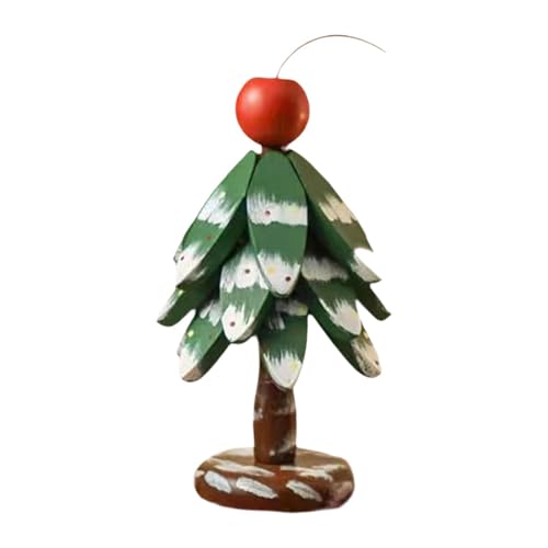 Qectial Untersetzer Tischschoner Hitzeschutz Holzplatte Topfmatte mit Einzigartigem Design Als Weihnachtsbaum für Eine Stilvolle Wohnkultur für Heiße Gerichte, Apfel von Qectial