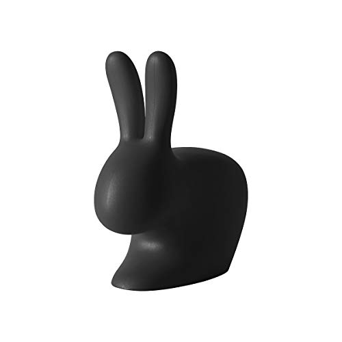 QEEBOO 90002BL RABBIT Chair, Schwarz von Qeeboo