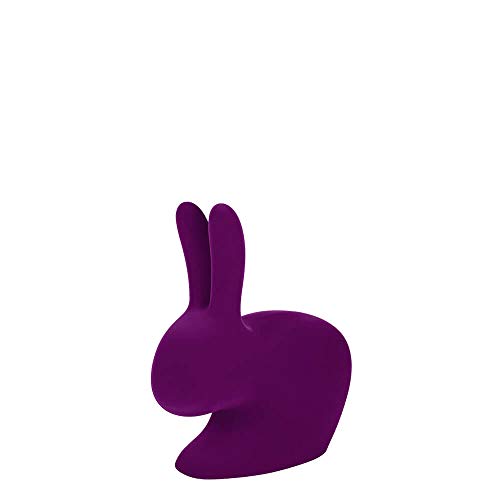 QEEBOO 90009VI RABBIT Chair Baby Velvet Finish, Violett von Qeeboo