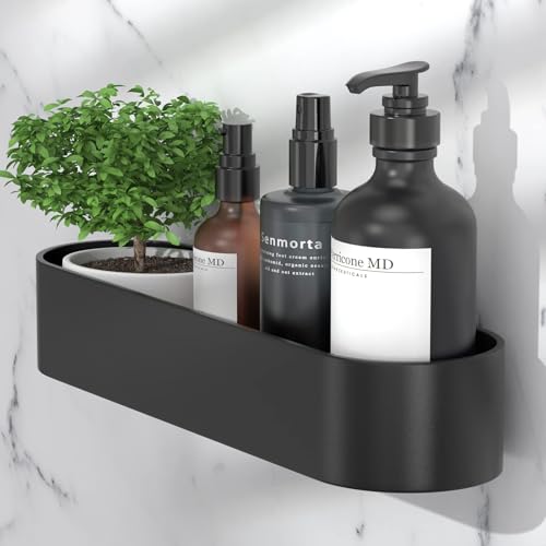 Qeekzeel Duschablage Ohne Bohren Duschregal Duschkorb Organizer Nagelfrei Selbstklebend Space Aluminum Kein Schaden Wandhängend Matte Finish Für Badezimmer Küche von Qeekzeel