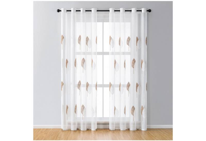 Qelus Gardine Gestickt Transparent Vorhänge Fenstervorhänge Wohnzimmer Schlafzimmer Qelus Gardine Gestickt Transparent Vorhänge Fenstervorhänge Wohnzimmer Schlafzimmer von Qelus