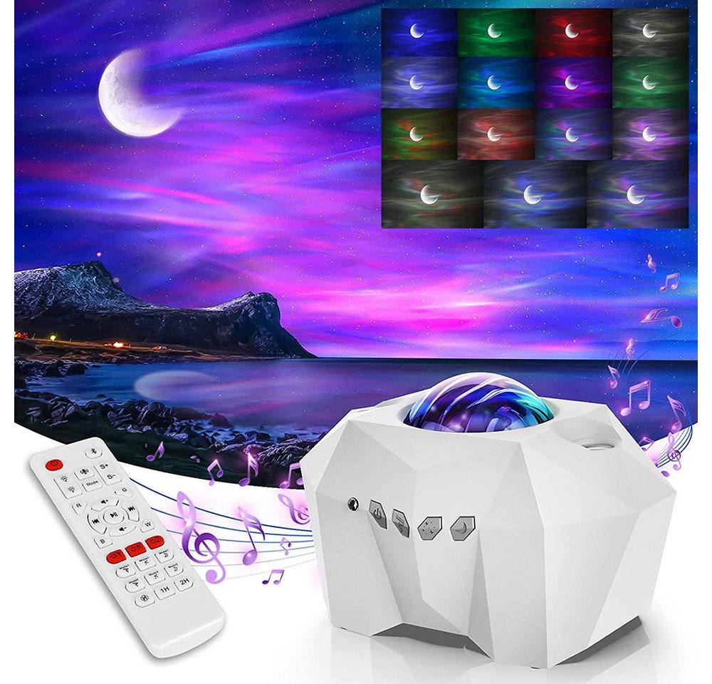 Rosnek LED Nachtlicht Sternenhimmel Projektor, Galaxy Lichter Projektor mit Fernbedienung, LED wechselbar, Rot, Blau, Grün, Weiß, Dimming, Zeitgesteuert, Aurora Star Moon Lichter Projektor Rosnek LED Nachtlicht Sternenhimmel Projektor, Galaxy Lichter Projektor mit Fernbedienung, LED wechselbar, Rot, Blau, Grün, Weiß, Dimming, Zeitgesteuert, Aurora Star Moon Lichter Projektor von Rosnek