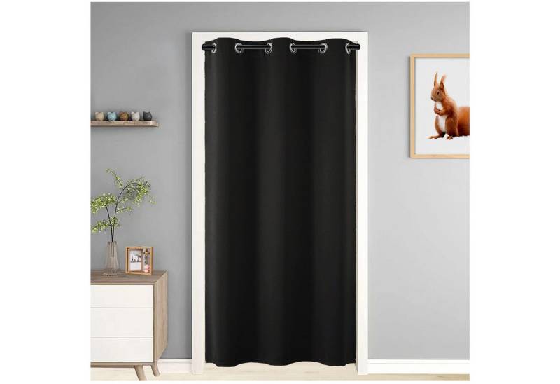 Qelus Raumteiler Verdunkelungstürvorhang Solide Türvorhang Küche Wohnkultur 1 Panel, 1-tlg. von Qelus