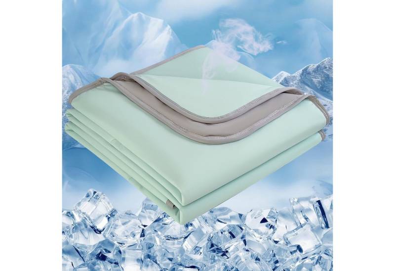 Qelus Sommerbettdecke Sommer-Kühldecke Super Tröster Kinderbettdecke, Sofadecke, Reisedecke, Füllung: Arc-Chill-Kühl-Polyester und Baumwolle, Bezug: 100x150cm, Leichte Doppelseitige Kühl und Hautfreundlich für Bett, Sofa, Büro von Qelus