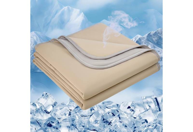 Qelus Sommerbettdecke Sommer-Kühldecke Super Tröster Kinderbettdecke, Sofadecke, Reisedecke, Füllung: Arc-Chill-Kühl-Polyester und Baumwolle, Bezug: 100x150cm, Leichte Doppelseitige Kühl und Hautfreundlich für Bett, Sofa, Büro von Qelus