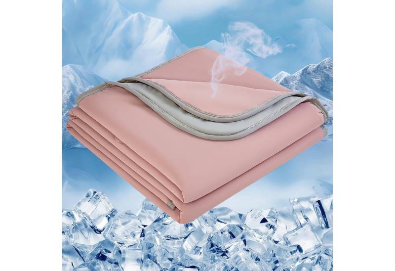 Qelus Sommerbettdecke Sommer-Kühldecke Super Tröster Kinderbettdecke, Sofadecke, Reisedecke, Füllung: Arc-Chill-Kühl-Polyester und Baumwolle, Bezug: 150x200cm, Leichte Doppelseitige Kühl und Hautfreundlich für Bett, Sofa, Büro von Qelus