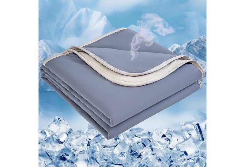Qelus Sommerbettdecke Sommer-Kühldecke Super Tröster Kinderbettdecke, Sofadecke, Reisedecke, Füllung: Arc-Chill-Kühl-Polyester und Baumwolle, Bezug: 150x200cm, Leichte Doppelseitige Kühl und Hautfreundlich für Bett, Sofa, Büro von Qelus
