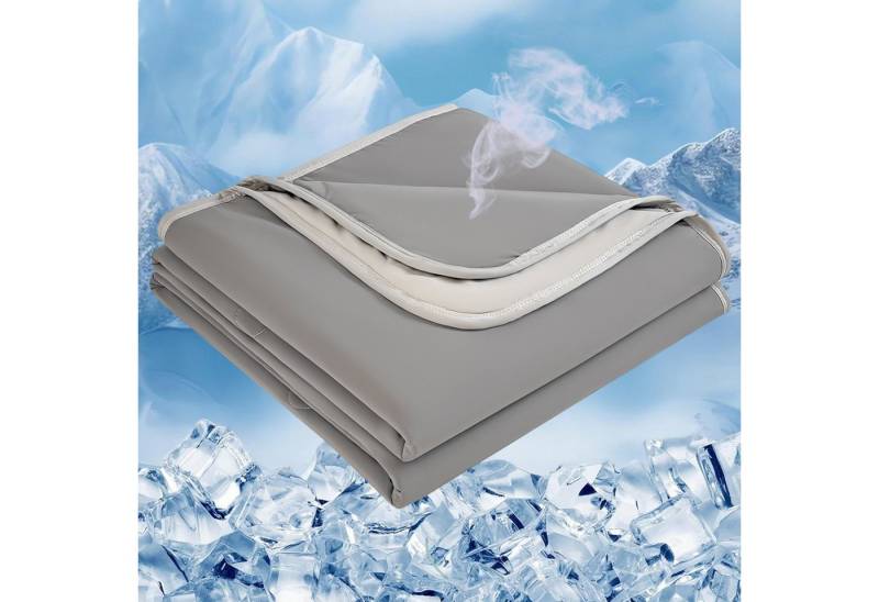 Qelus Sommerbettdecke Sommer-Kühldecke Super Tröster Kinderbettdecke, Sofadecke, Reisedecke, Füllung: Arc-Chill-Kühl-Polyester und Baumwolle, Bezug: 200x230cm, Leichte Doppelseitige Kühl und Hautfreundlich für Bett, Sofa, Büro von Qelus