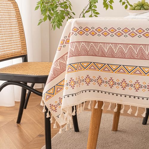 Qelus Tischdecke Outdoor Abwischbar, Gartentischdecke 90x90cm Eckig, wasserdichte Tischtücher Boho mit Quasten, Garten Tischtuch Table Cloth für Außen und Innen Balkon Küche, Bunte, 1 Stück Qelus Tischdecke Outdoor Abwischbar, Gartentischdecke 90x90cm Eckig, wasserdichte Tischtücher Boho mit Quasten, Garten Tischtuch Table Cloth für Außen und Innen Balkon Küche, Bunte, 1 Stück von Qelus
