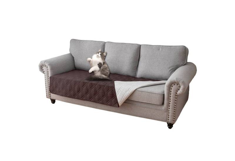 Qelus Sofahusse Sofabezug Wasserdicht, Anti-Rutsch überwurfdecke,Dauerhaft Couchschoner, Waschbar Einfach Bettdecke,Für Haustier Katze Hunde,1 STÜCK von Qelus