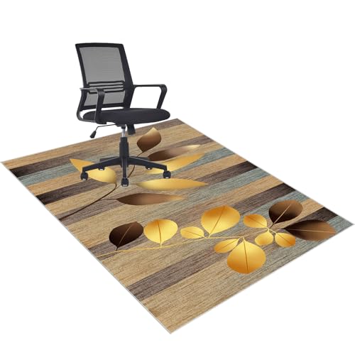 100 x 150 cm Bodenschutzmatte Teppich rutschfest BüRostuhl Teppich Bodenschutzmatte für Hartböden Unterlage Schreibtischstuhl BüRostuhl Unterlage Mehrzweck-Stuhlteppich für zu Hause von Qemgrste