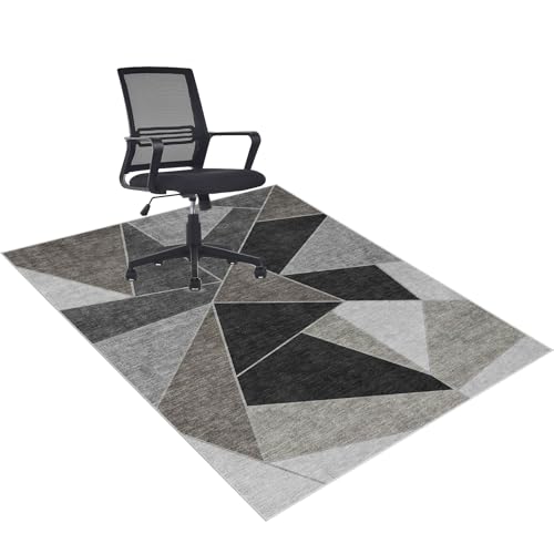 120 x 140 cm Bodenschutzmatte Teppich rutschfest BüRostuhl Teppich Bodenschutzmatte für Hartböden Unterlage Schreibtischstuhl BüRostuhl Unterlage Mehrzweck-Stuhlteppich für zu Hause von Qemgrste