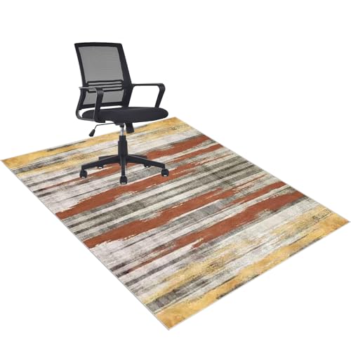 120 x 140 cm Bodenschutzmatte Teppich rutschfest BüRostuhl Teppich Bodenschutzmatte für Hartböden Unterlage Schreibtischstuhl BüRostuhl Unterlage Mehrzweck-Stuhlteppich für zu Hause von Qemgrste