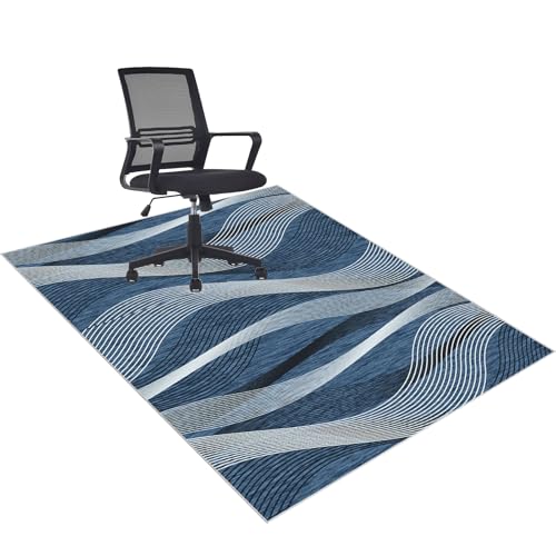 140 x 180 cm Bodenschutzmatte Teppich rutschfest BüRostuhl Teppich Bodenschutzmatte für Hartböden Unterlage Schreibtischstuhl BüRostuhl Unterlage Mehrzweck-Stuhlteppich für zu Hause von Qemgrste