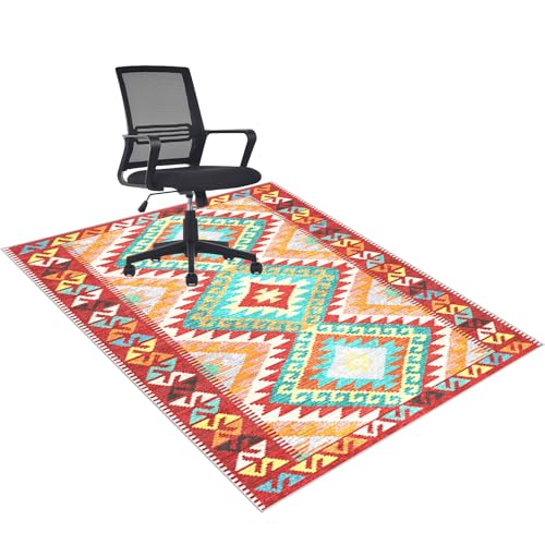 70 x 100 cm Bodenschutzmatte Teppich rutschfest BüRostuhl Teppich Bodenschutzmatte für Hartböden Unterlage Schreibtischstuhl BüRostuhl Unterlage Mehrzweck-Stuhlteppich für zu Hause von Qemgrste