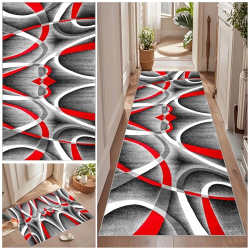 Qemgrste Teppich Läufer Flur 90 x 240 cm Küchenteppich Waschbar rutschfest Küchenläufer Modern Carpet Fussmatte Innen Teppichläufer für Küche FlurWohnraum Teppichläufer auf Maß Meterware Flurteppich Qemgrste Teppich Läufer Flur 90 x 240 cm Küchenteppich Waschbar rutschfest Küchenläufer Modern Carpet Fussmatte Innen Teppichläufer für Küche FlurWohnraum Teppichläufer auf Maß Meterware Flurteppich von Qemgrste