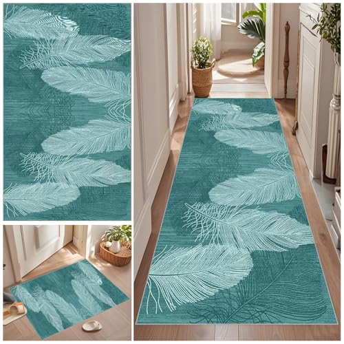 Qemgrste Teppich Läufer Flur Extra Lang rutschfest Flurläufer Küchenteppich Eingangsteppich Vintage Waschbar Flur Teppich Läufer Schlafzimmer Läufer für Waschküche Eingang Badezimmer 40 x 200 cm Qemgrste Teppich Läufer Flur Extra Lang rutschfest Flurläufer Küchenteppich Eingangsteppich Vintage Waschbar Flur Teppich Läufer Schlafzimmer Läufer für Waschküche Eingang Badezimmer 40 x 200 cm von Qemgrste