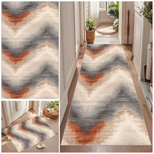 Qemgrste Teppich Läufer Flur Extra Lang rutschfest Flurläufer Küchenteppich Eingangsteppich Vintage Waschbar Flur Teppich Läufer Schlafzimmer Läufer für Waschküche Eingang Badezimmer 50 x 70 cm Qemgrste Teppich Läufer Flur Extra Lang rutschfest Flurläufer Küchenteppich Eingangsteppich Vintage Waschbar Flur Teppich Läufer Schlafzimmer Läufer für Waschküche Eingang Badezimmer 50 x 70 cm von Qemgrste