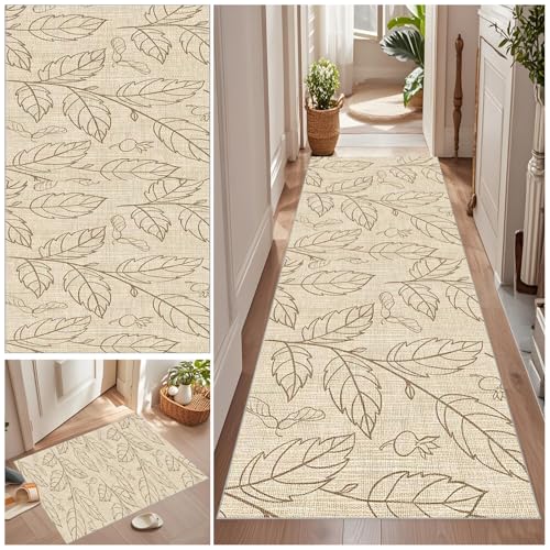 Qemgrste Teppich Läufer Flur Extra Lang rutschfest Flurläufer Küchenteppich Eingangsteppich Vintage Waschbar Flur Teppich Läufer Schlafzimmer Läufer für Waschküche Eingang Badezimmer 60 x 180 cm Qemgrste Teppich Läufer Flur Extra Lang rutschfest Flurläufer Küchenteppich Eingangsteppich Vintage Waschbar Flur Teppich Läufer Schlafzimmer Läufer für Waschküche Eingang Badezimmer 60 x 180 cm von Qemgrste