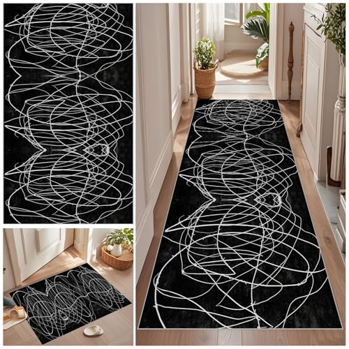 Teppich Läufer Flur Lang 40 x 220 cm Rutschfest Küche Teppich Waschbar Korridor Teppich Flurläufer Lang Korridor Teppich Läufer Flur Vintage Teppich für Wohnzimmer Küche Schlafzimmer Meterware Teppich Läufer Flur Lang 40 x 220 cm Rutschfest Küche Teppich Waschbar Korridor Teppich Flurläufer Lang Korridor Teppich Läufer Flur Vintage Teppich für Wohnzimmer Küche Schlafzimmer Meterware von Qemgrste