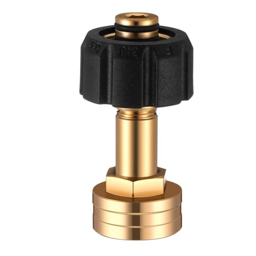Qerwsdty M22-14 mm X 3/4 FGH-Innengewinde, Gartenschlauchadapter, Wasserschlauchanschluss für Hochdruckreiniger von Qerwsdty
