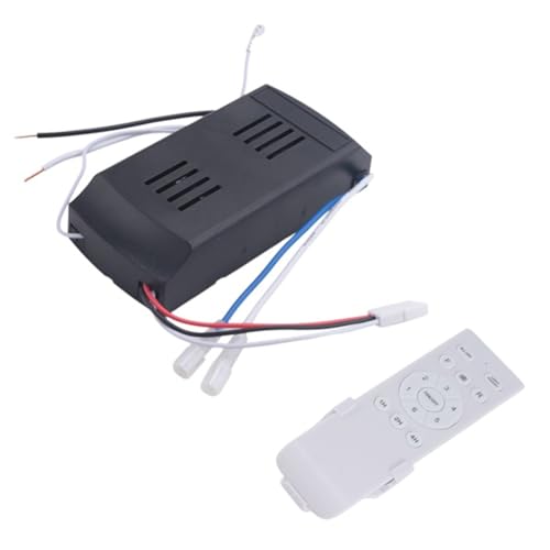 Qerwsdty Universal-Deckenventilator-Fernbedienungsset 50W 6-Stufen-Zeitfunktion für Deckenventilator mit Gleichstrom-Beleuchtung von Qerwsdty