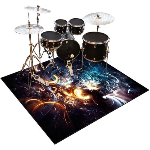 Drum Teppich Schlagzeug Teppich Schlagzeugteppich Schallschutz Akustik Teppich Schallschutzmatte 180 x 140 cm Drum Rug Drum Matte Drumteppich rutschfeste Trommel Teppiche, Für Bass Drum Snare Drum Teppich Schlagzeug Teppich Schlagzeugteppich Schallschutz Akustik Teppich Schallschutzmatte 180 x 140 cm Drum Rug Drum Matte Drumteppich rutschfeste Trommel Teppiche, Für Bass Drum Snare von Qesjodfu