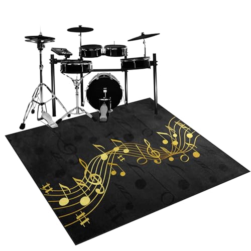 Qesjodfu Schlagzeug Teppich Schallschutzmatte, Drum Teppich, Elektrisches Schlagzeug Antivibrationsmatten, Trommelteppich rutschfeste Trommel Teppiche, Professioneller Schlagzeugteppich 140 x 120 cm Qesjodfu Schlagzeug Teppich Schallschutzmatte, Drum Teppich, Elektrisches Schlagzeug Antivibrationsmatten, Trommelteppich rutschfeste Trommel Teppiche, Professioneller Schlagzeugteppich 140 x 120 cm von Qesjodfu