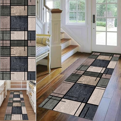 Teppich Flur Läufer 40 x 150 cm Küchen Teppiche Läufer Fußmatte Lang Runner Teppiche für Küche Teppichläufer Küchenteppich Waschbar rutschfest Bodenmatte Flurteppich Teppich Läufer Flur für Wohnraum von Qesjodfu