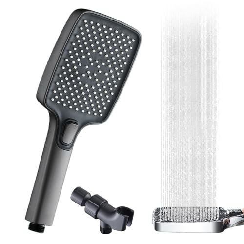 High Pressure Multi-Mode Handheld Showerhead, Neu 2025 Wassersparender Duschkopf mit 4 Strahlarten (Duschkopf + bohrfreie Halterung) von Qetroi