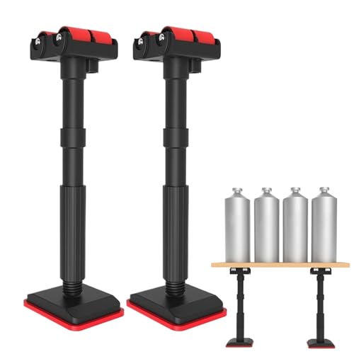Qfdiwr 2 Stück Arbeitssparende Hebehalterung Höhenverstellbarer Schrankeinbau-Heberheber,ABS,Höhe Von 19-44 Cm,Es Kann Einer 400 Kg,ein Notwendiges Zubehör Für Wandfliesen,verspricht Eine von Qfdiwr